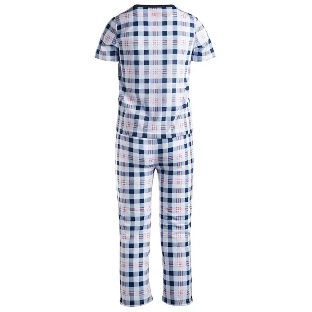 Family PJs Kids Mini Mix It Pajama Set Simple Plaid Blue NWT Size XL 14-16